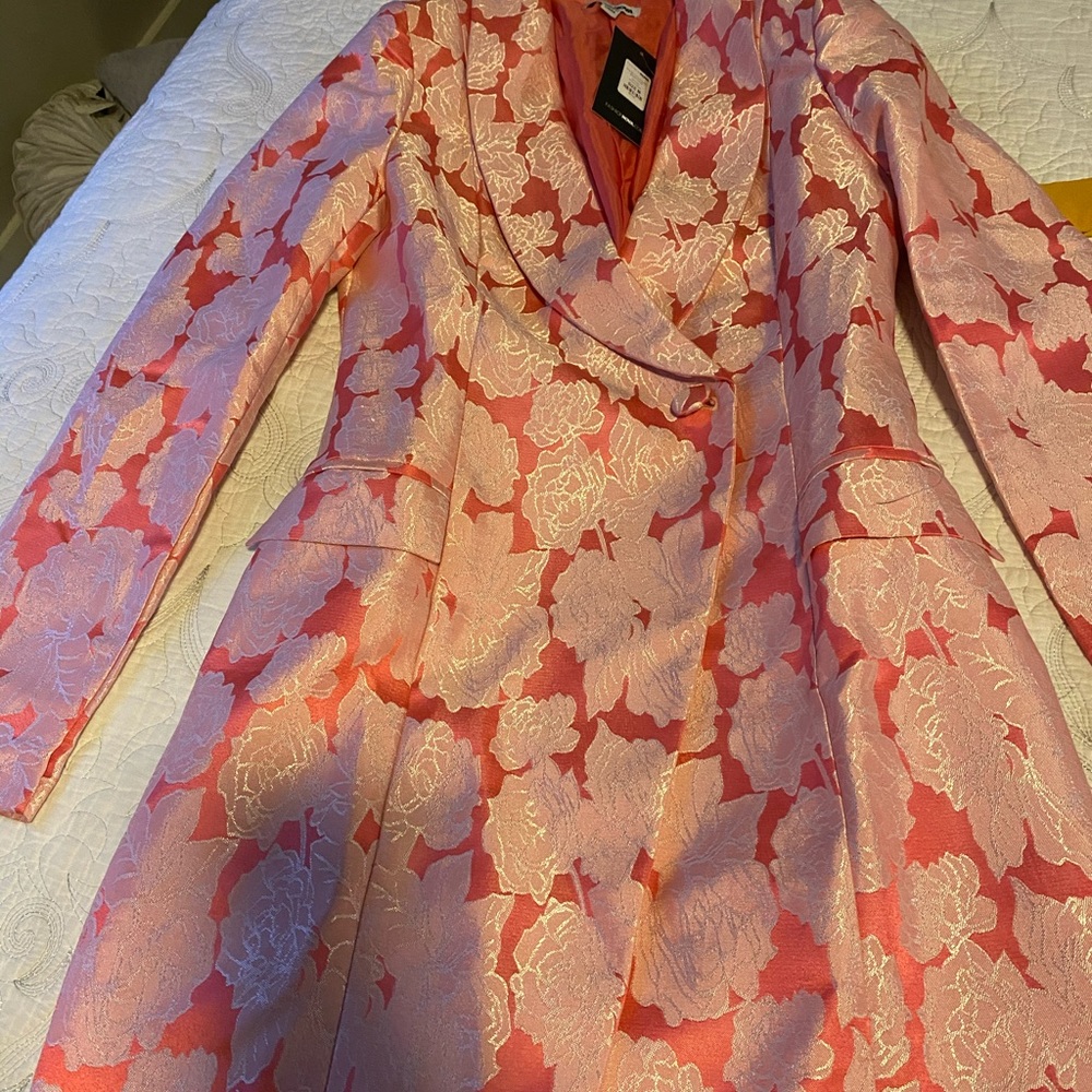 Pink print blazer/dress